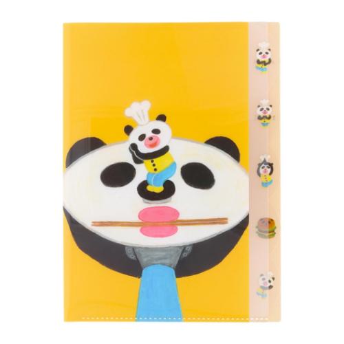 楽天市場】パンダのおさじ ダイカットクリアファイル5P サンスター文具