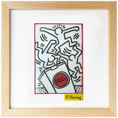 【ポイント10倍 & クーポン！】アートフレーム キースヘリング Keith Haring Lucky Strike 美工社 額付き ギフト インテリア 取寄品 マシュマロポップ