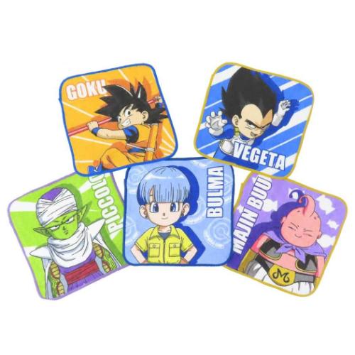 ミニタオル ドラゴンボールDAIMA キッズタオル 5枚組 丸眞 入園入学準備雑貨 アニメ マシュマロポップ画像