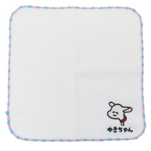 ミニタオル アルプスの少女ハイジxおえかきさん MINI TOWEL ワンポイント刺繍ハンカチタオル ゆきちゃんさん オクタニ 汗拭きタオル メール便可 マシュマロポップ画像
