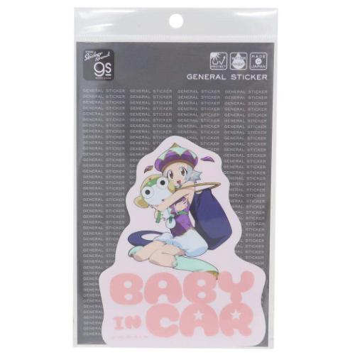 ビッグシール ケロロ軍曹 ビッグサイズステッカー BABY IN CAR ゼネラルステッカー 耐水耐光 デコステッカー 車用ステッカー カー用品 メール便可 マシュマロポップ画像