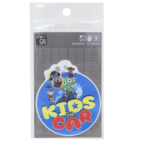ビッグシール ケロロ軍曹 ビッグサイズステッカー KIDS IN CAR ゼネラルステッカー 耐水耐光 デコステッカー 車用ステッカー カー用品 メール便可 マシュマロポップ画像