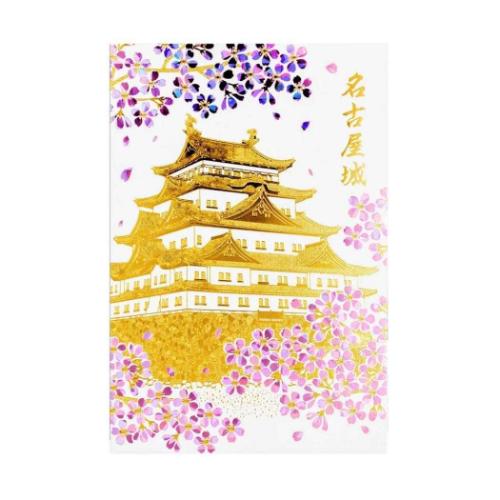 値下げ交渉あり。超美品！名古屋城　金箔　アクリル画 値下げ交渉あり。超美品！名古屋城 金箔 アクリル画 値下げ交渉あり