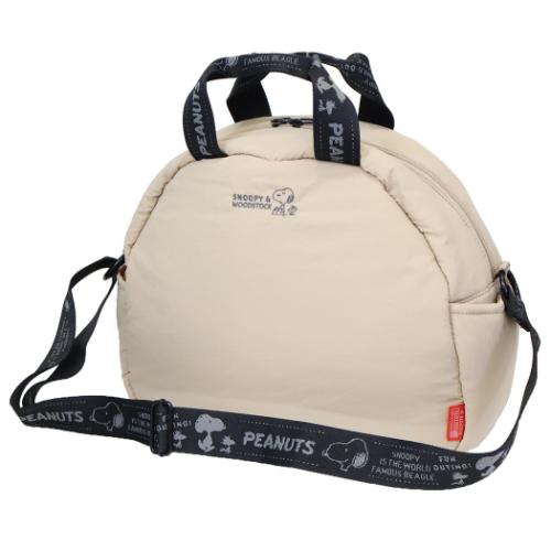 【ポイント10倍 & クーポン！】ショルダーバッグ スヌーピー IP.MedPadded.Peanuts-0S MEDIUMバッグ m-beige ピーナッツ ルートート 手提げかばん 斜め掛け 肩掛けカバン 2way マシュマロポップ