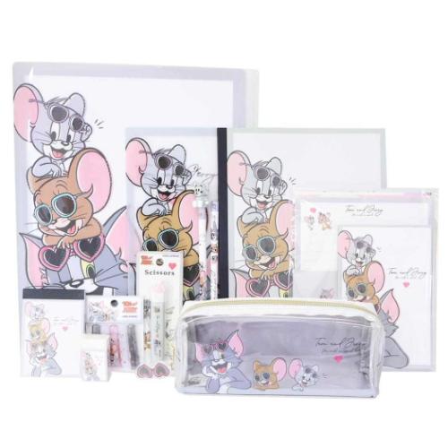 【ポイント10倍 & クーポン！】文具セット トムとジェリー 11点文房具セット Best Looking ワーナーブラザース カミオジャパン 新学期準備文具 マシュマロポップ