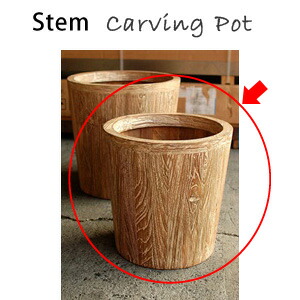 楽天市場】鉢カバー ポットカバー【Carving Pot w1717 懸崖12号鉢用