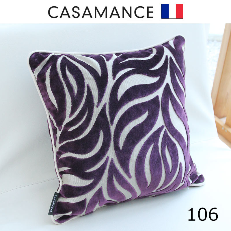 楽天市場 No 106フランス製生地 日本で縫製フェザーパイピングクッション カサマンス 40ｘ40cm新春クッション開運 おうちオンライン化 エンジョイホーム インテリアコーディネート Mmis エムエムインテリアスペース