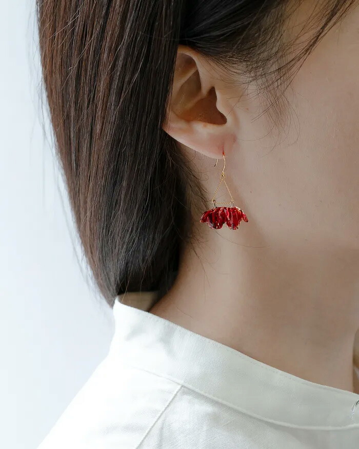HARIO アクセサリー ピアス フリルカーネーション HAP-FR-P-NF 数量限定 母の日 mmis 新生活 インテリア