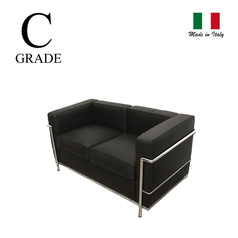 ルコルビュジエ 2P 2人掛け ソファ LC3 リプロダクト本革 楽天市場】ル・コルビジェ LC3 2人掛けソファ Aグレード革本革