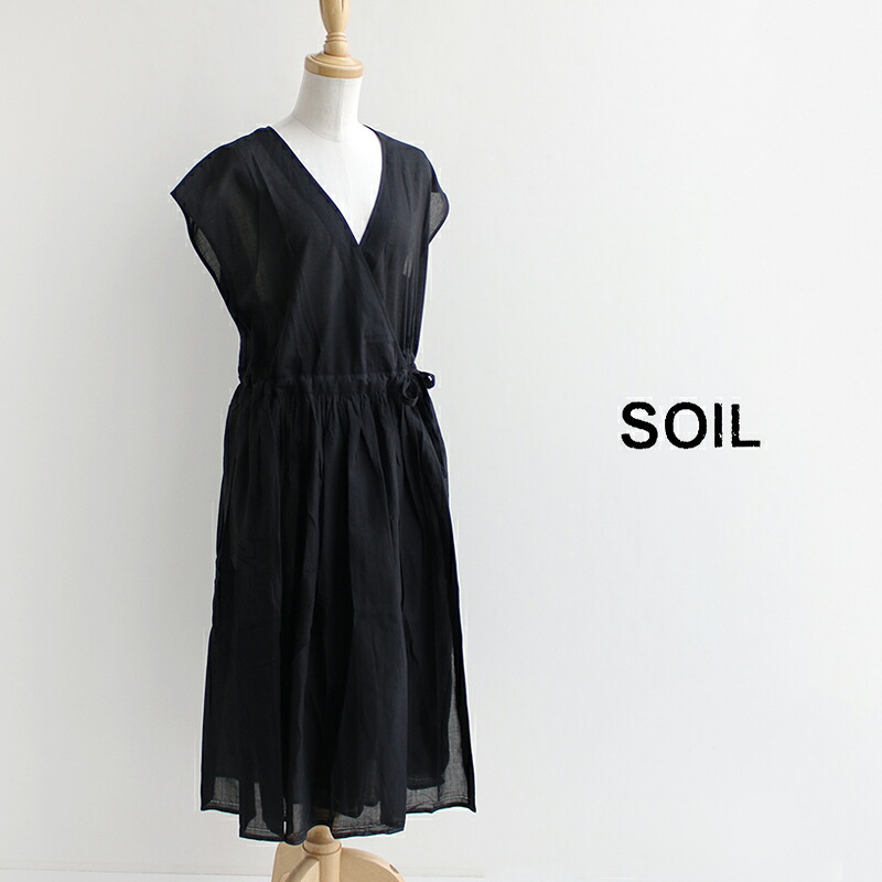 ＼Calne to Calera SALE／【30％OFF】SOIL ソイル SUPER FINE VOILE WITH SELVEGE CACHE COEUR DRESS カシュクールドレス NSL25024【RCP】2025SS ワンピース｜Mmn　エムエムエヌ 11,242円