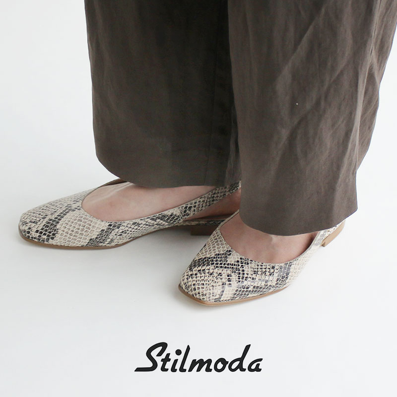 STILMODA スティルモーダ バックス落とし穴 スクエアトゥスリッパサンダル 3405【RCP】