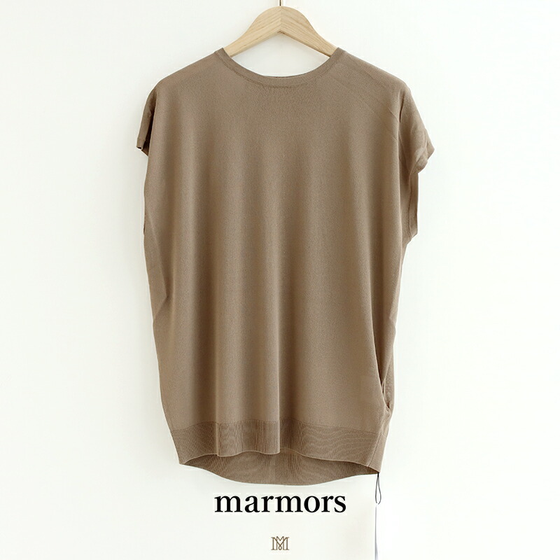 marmors マルモア BACK TUCK KNIT TANKTOP バックタックニットタンクトップ 0226108027 【RCP】2026SS トップス シアーニット 当たること冷感