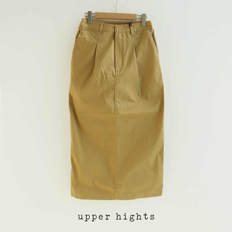 ＼Wonderland／【期間限定 10％OFF】upper hights アッパーハイツ　THE OFFICER SKIRT ザ オフィサースカート 387A33602SGE 387A33602BGE【RCP】