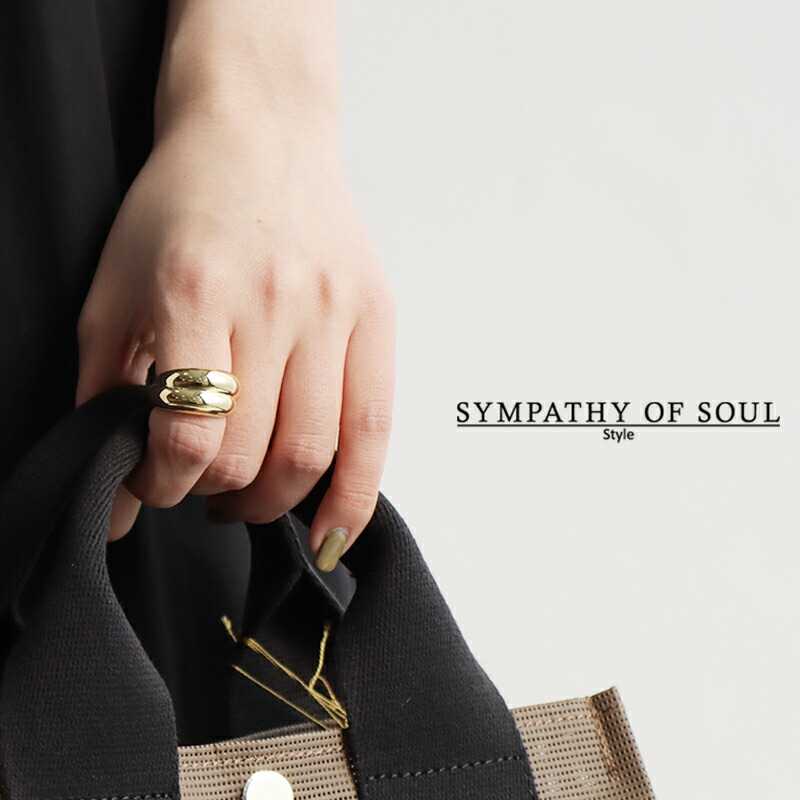 SYMPATHY OF SOUL Style シンパシーオブソウルスタイル　OVER RING リング ゴールド STR2204SGP【RCP】 　アクセサリー　ギフト｜Mmn　エムエムエヌ