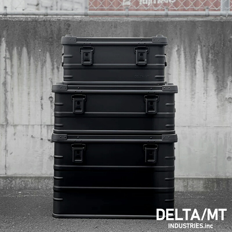 DELTA/MT デルタエムティー　ExtremeX 39アルミコンテナ46L Limited color Black SB-E39BK(ブラック)【RCP】コンテナ・アウトドア・おもちゃ箱・ケース・スタッキング【GEAR/HOME】[sang]