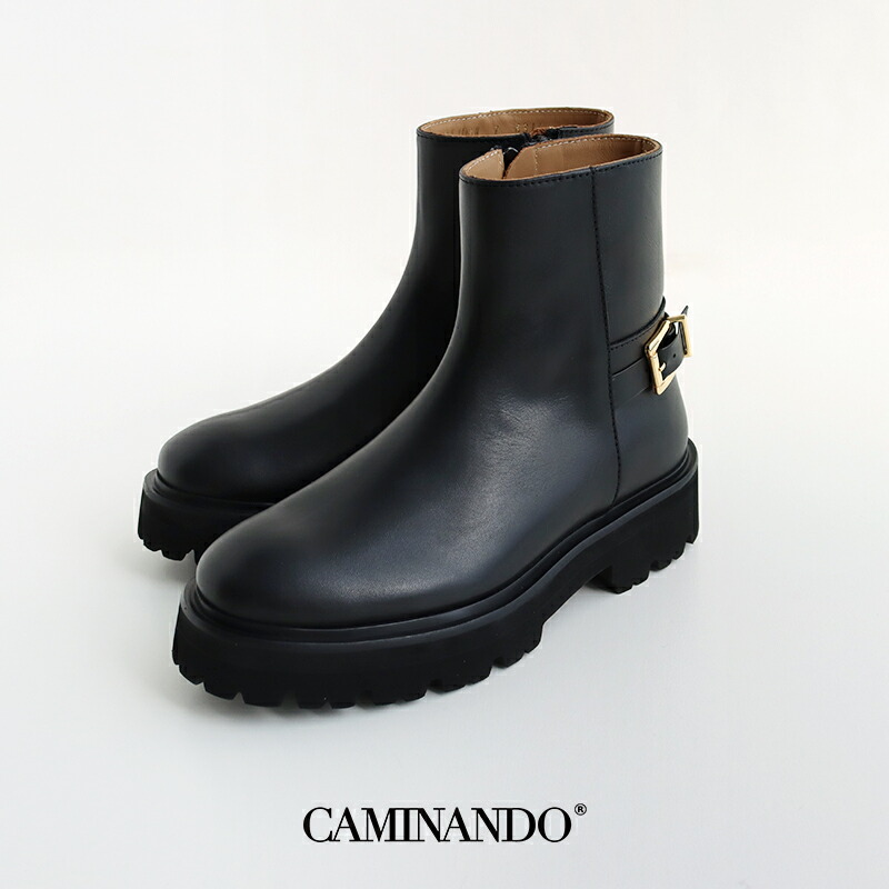 楽天市場】CAMINANDO カミナンド BUCKLE STRAP SHORT BOOTS バックル
