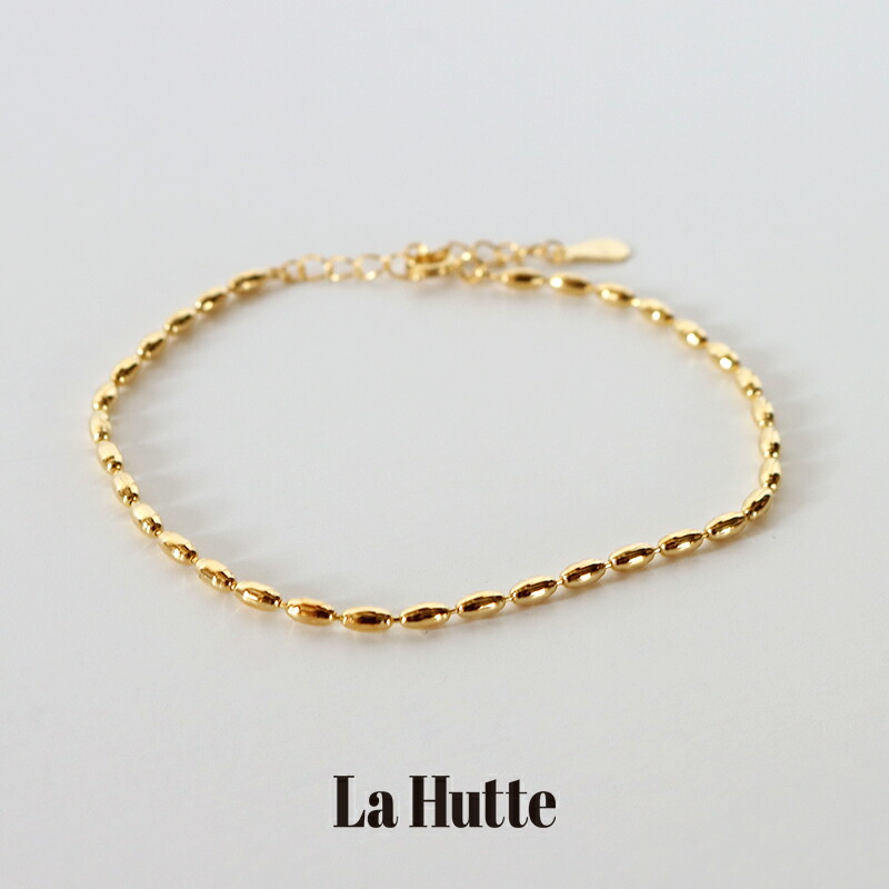 La Hutte ラ ユット グレインブレスレット 132-ACS-EW6【RCP】アクセサリー LaHutte_jewelry|Mmn エムエムエヌ