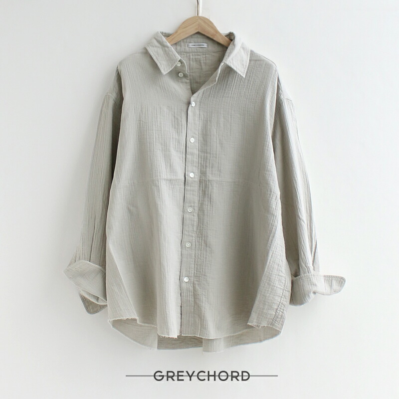 GREYCHORD グレーコード　 SANDY BIG ビッグシャツ KSGC01506SLG/KSGC01506STG 【RCP】 2025SS トップス セットアップ可