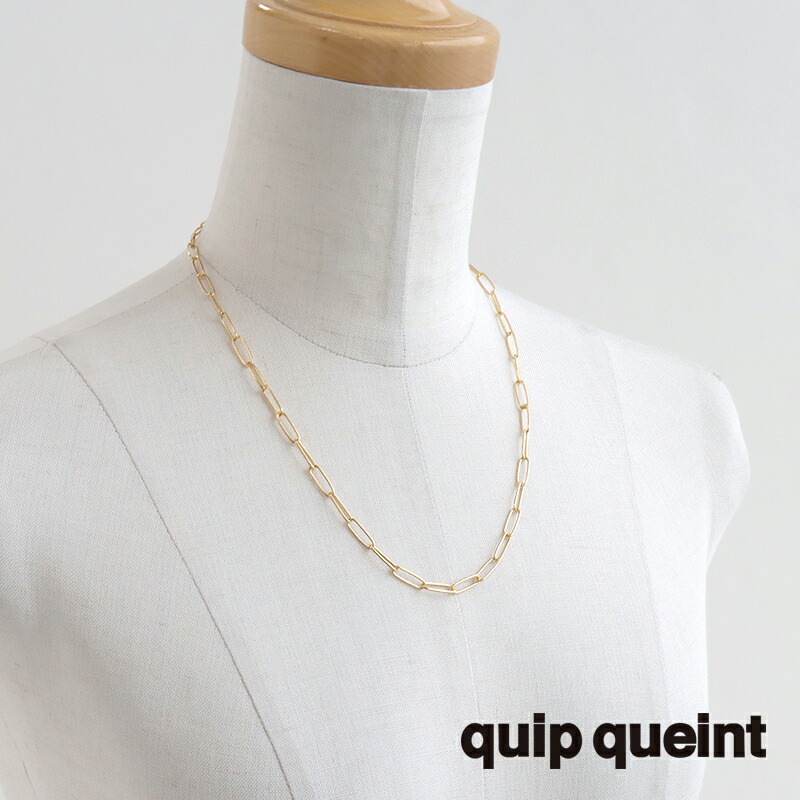 楽天市場】quip queint クイップクエイント rectangle chain necklace