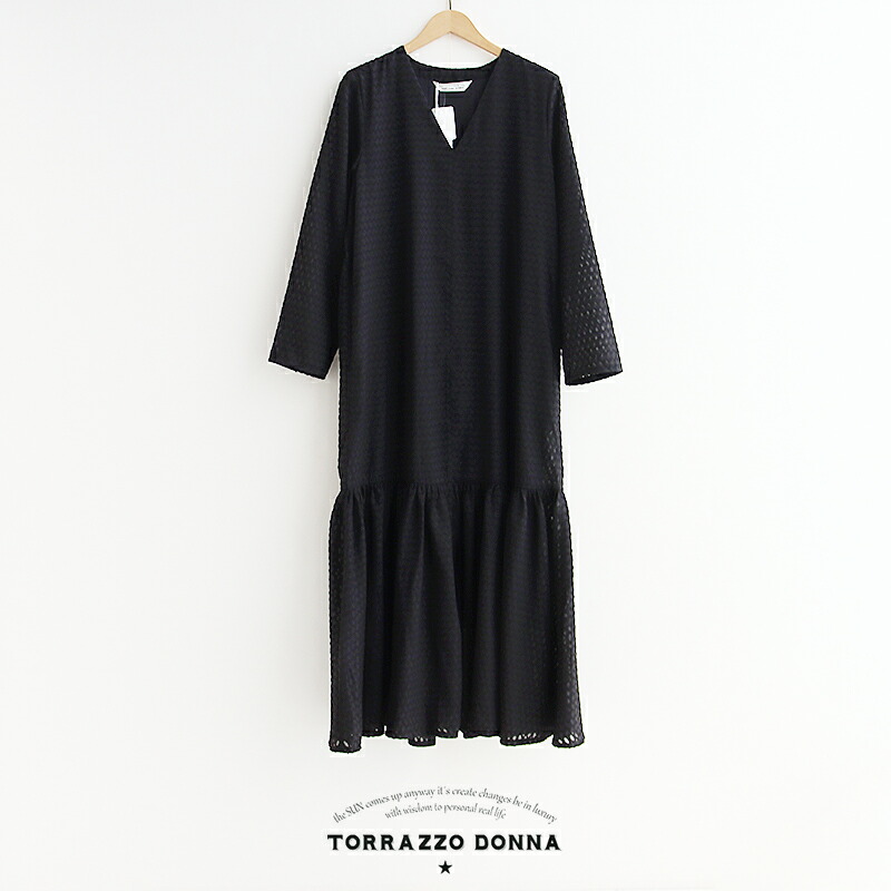 \Calne to Calera SALE/【30%OFF】TORRAZZO DONNA トラッツォドンナ シアージャガードドレス 6265-561【RCP】2026SS ワンピース|Mmn エムエムエヌ