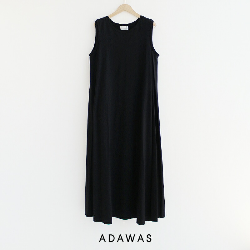 \MORE SALE/【40%OFF】ADAWAS アダワス DRY JERSEY SLEEVELESS DRESS ドライジャージー スリーブレスドレス ADWS-501-06【RCP】2025SS ワンピース ノースリーブ|Mmn エムエムエヌ