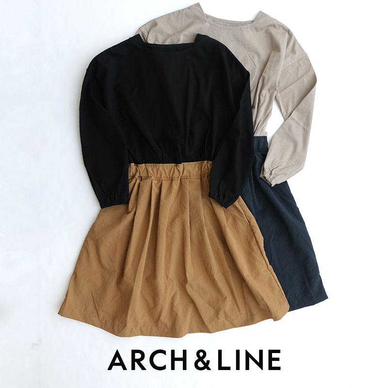 【kids】【M/L/XL】ARCH\u0026LINE アーチアンドライン コンプレッションバイカラードレス AL912608【RCP】 sss dss mss