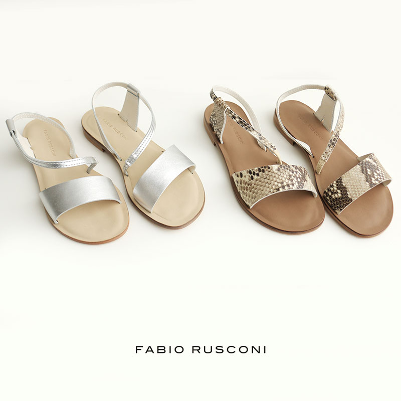 ＼SUPER SALE／【50％OFF】FABIO RUSCONI ファビオルスコーニ バックストラップサンダル DE10【RCP】 ■5