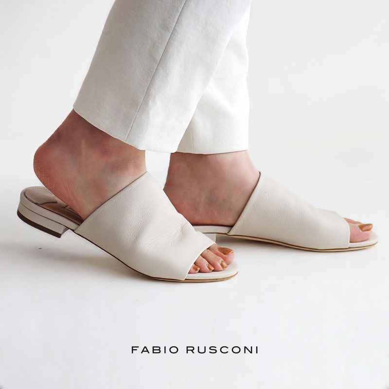 ＼SUPER SALE／【50％OFF】FABIO RUSCONI ファビオルスコーニ なめし革サンダル(DOLLARINO CREAMA) S-4837【RCP】SS ■5