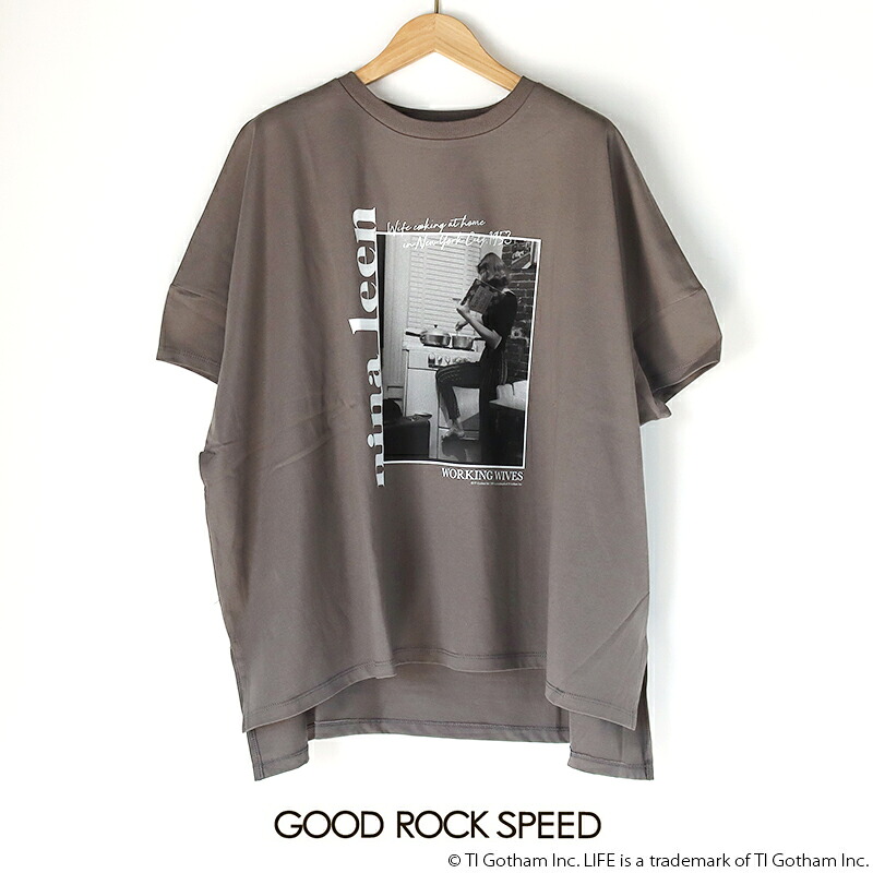 GOOD ROCK SPEED 好ましい鍵を掛ける素早さ  \"LIFE PICTURE COLLECTION\""  Working Wives Photo Graphic Dolman T-Shirt フォトグラフィックドルマンプルオーバー 26LFE006W【RCP】2026SS カットソー"