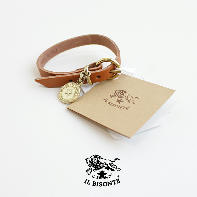 楽天市場】IL BISONTE イルビゾンテ レザーブレスレット 54223-0-0497