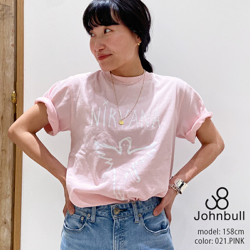 Johnbull ジョンブル NIRVANA IN UYERO ティーシャツ  JT251C15 【RCP】 2025SS ロゴタイプT カットソー 25gw