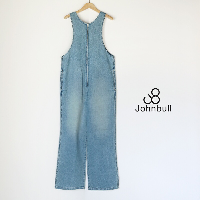 Johnbull ジョンブル デニムクロップドシャツオールインワン JL262P08【RCP】2026SS 上っ張り