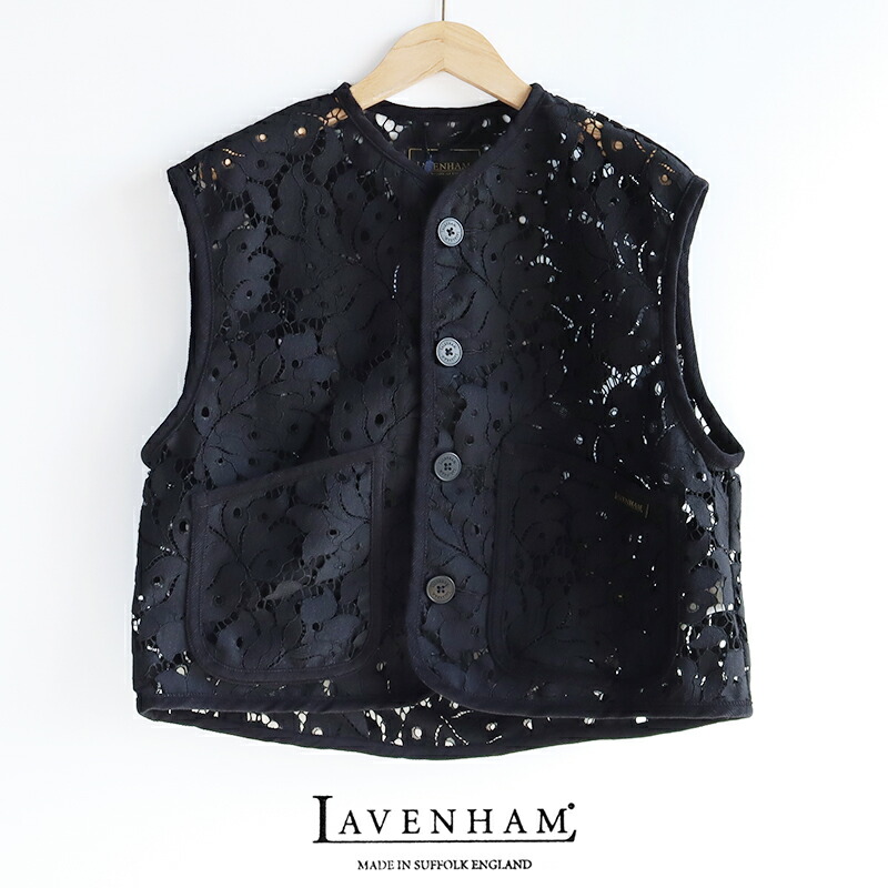 LAVENHAM ラベンハム　BLACK EDITION LACE CROPPED COCOON THORNHAM WOMENS ブラックエディション レース クロップド コクーン ソーンハム レディース LV13123【RCP】2026SS トップス レイヤード