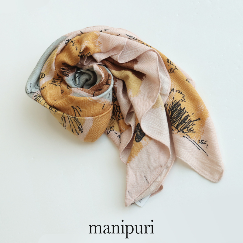 楽天市場】manipuri マニプリ 65×65 シルクスカーフ 65*65【RCP 