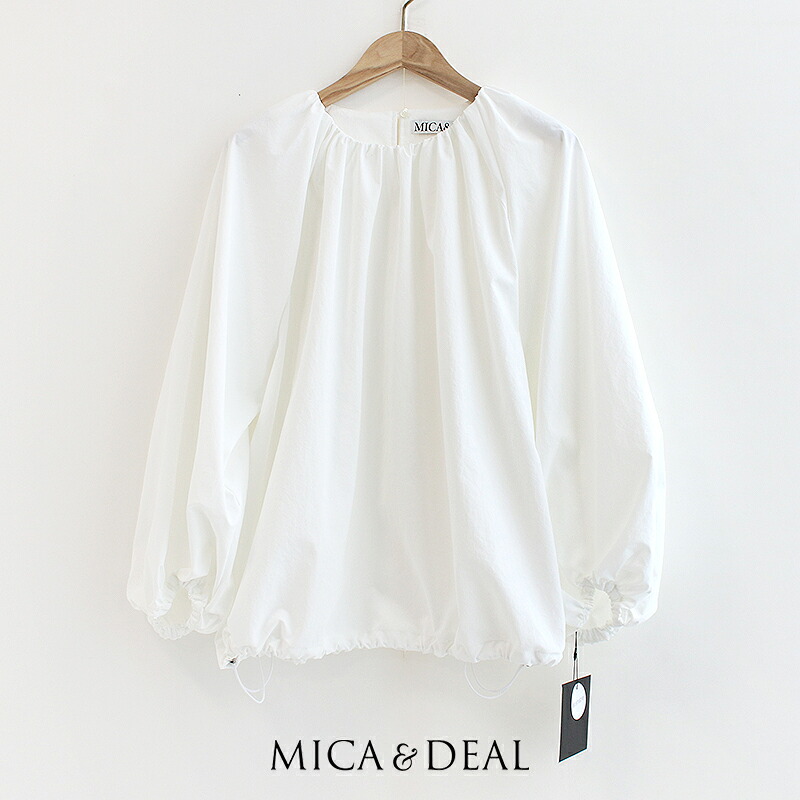＼MORE SALE／【40％OFF】MICA&DEAL マイカアンドディール　baloon/s bl バルーンスリーブブラウス 0125101030 【RCP】 2025SS プルオーバー トップス｜Mmn　エムエムエヌ