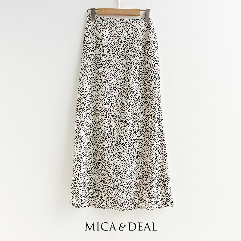 MICA\u0026DEAL マイカアンドディール ORIGINAL PRINT SK レオパードプリントスカート 0125402323【RCP】2025AW ボトムス