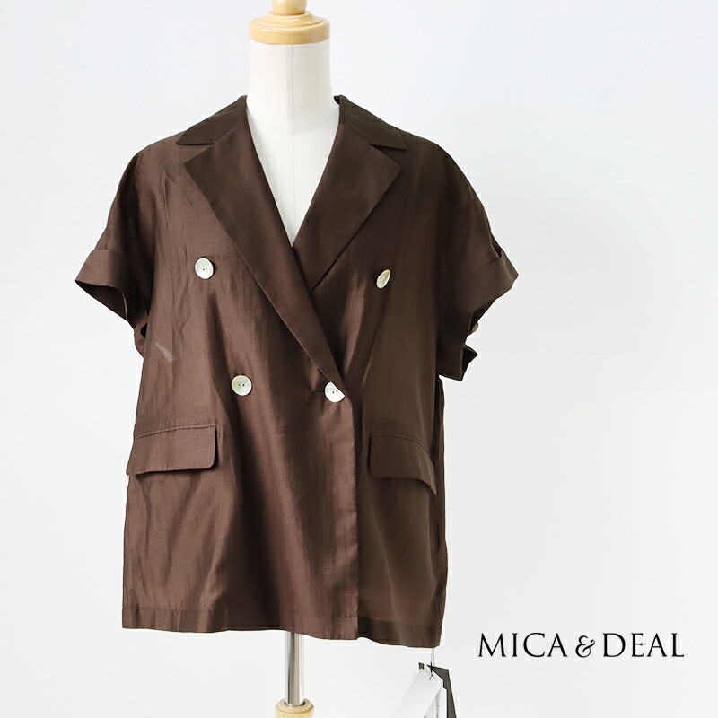 MICA\u0026DEAL マイカアンドディール french/s jk ハーフスリーブシアージャケット 0126205146【RCP】