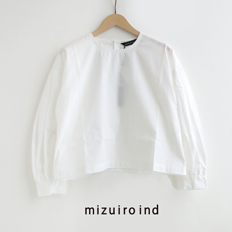 楽天市場】mizuiro ind ミズイロインド ワイドギャザーシャツ 2-230007 