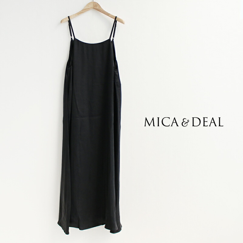 MICA\u0026DEAL マイカアンドディール FIBRIL SATIN CAMI OPS フィブリル サテンキャミワンピース 0125104051【RCP】2025SS 衣裳