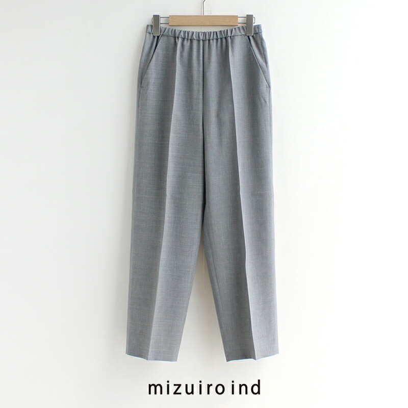 mizuiro ind ミズイロインド center press wide slacks センタープレスワイドスラックス 2-260076 【RCP】 2025SS ズボン下 ボトムス