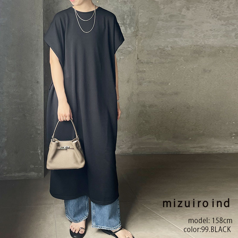＼Calne to Calera SALE／【20％OFF】mizuiro ind ミズイロインド　fleece N/S lomg OP　ノースリーブロングワンピース　1-250085【RCP】2026SS　トップス　ワンピース｜Mmn　エムエムエヌ 9,872円