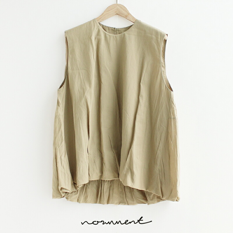 normment ノーメント　BALLOON N/S BLOUSE ノースリーブバルーンブラウス S25P-2221【RCP】2025SS トップス