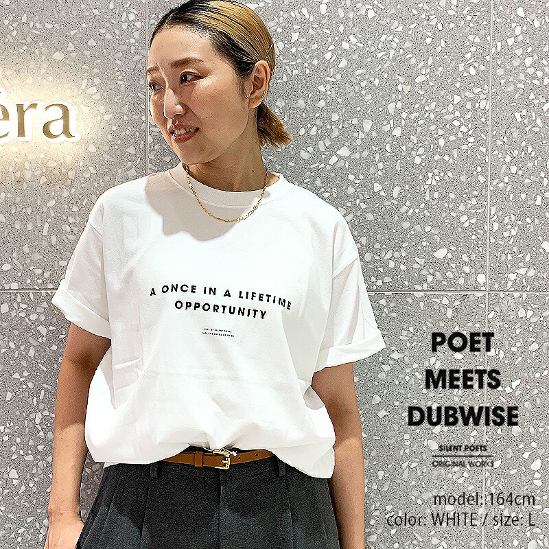 POET MEETS DUBWISE ポエットミーツダブワイズ  LIFETIME T-SHIRT  LIFETIMEロゴタイプティーシャツ PMRTS-0516【RCP】2024SS カットソー
