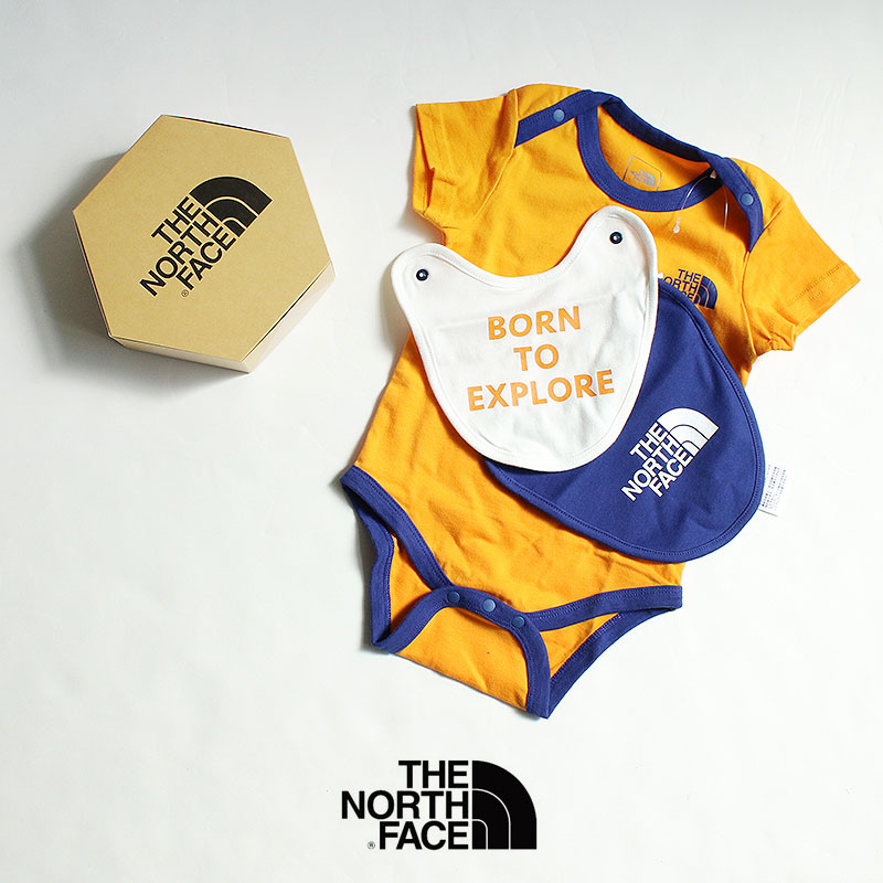 2244円 70%OFFアウトレット THE NORTH FACE ザ ノースフェイス B S Rompers2P Bib ベビーショートスリーブロンパース 2Pビブ ベビー NTB12175