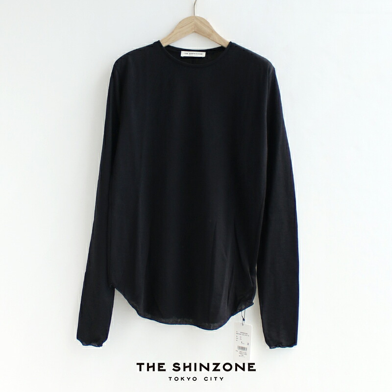 THE SHINZONE シン領域 SHEER GAUZE LONG SLEEVE TEE シアーガーゼロングスリーブティーシャツ 25SMSCU02 【RCP】 2025SS カットソー