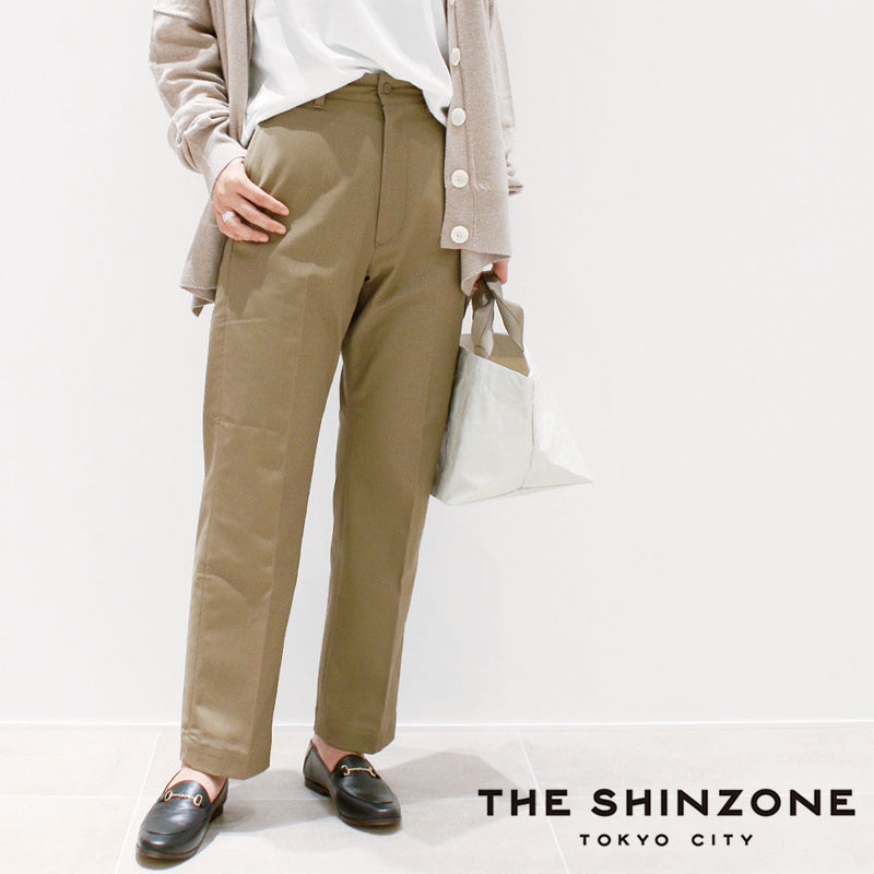 ＼ご一般受けにつき再入荷！！／THE SHINZONE シン地域 ハイウエストチノパンツ 20SMSPA58【RCP】