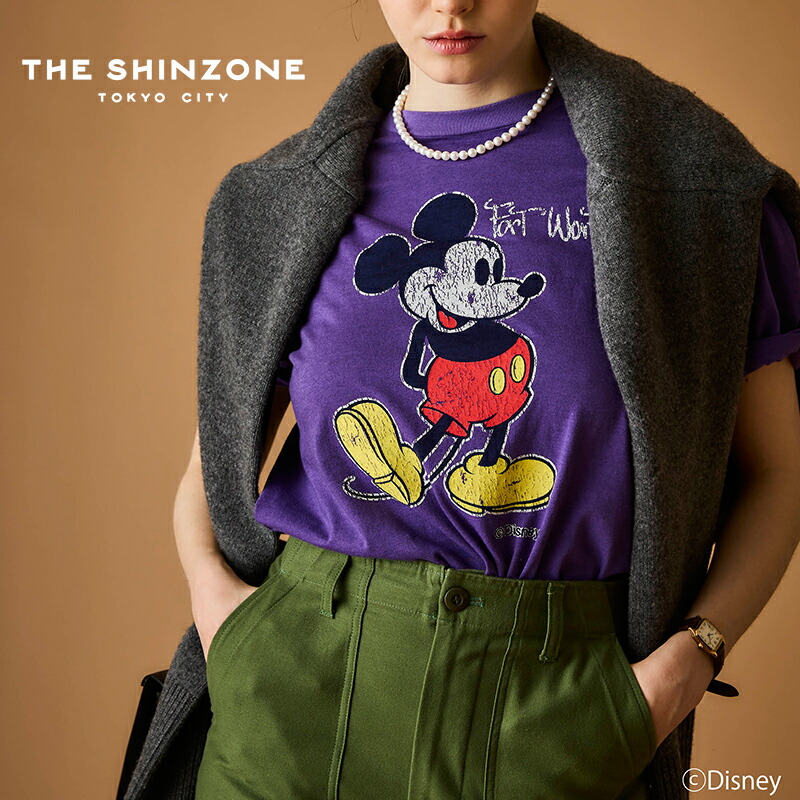 シンゾーン ミッキーTシャツ シンゾーン THE SHINZONE MICKEY RINGER TEE ディズニー