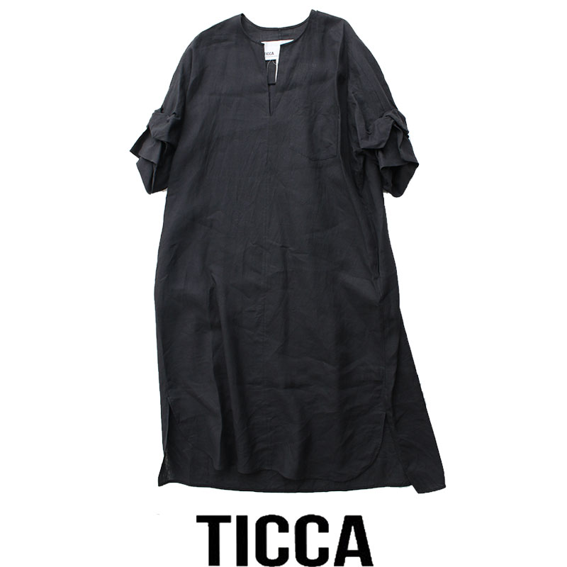 Sale対象外 21ss Ticca ティッカ ツイストスリーブワンピース Tbas 404 Rcp Iconnect Zm
