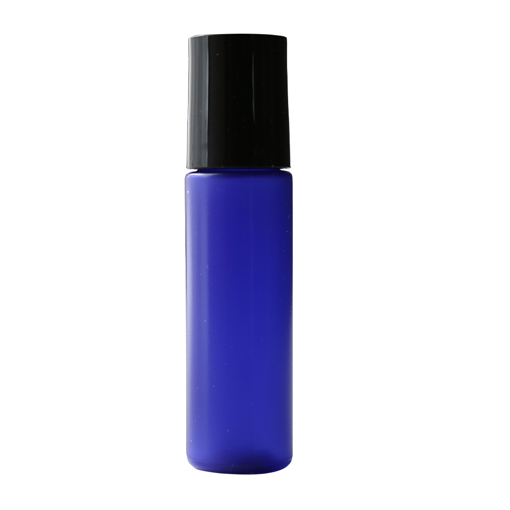 【今だけP10倍】コバルトプラボトル・トンガリキャップ[10ml ]／100個 化粧水 精油 容器 ブルー 青色 詰め替え 容器 アトマイザー 手作り コスメ ローション 美容液