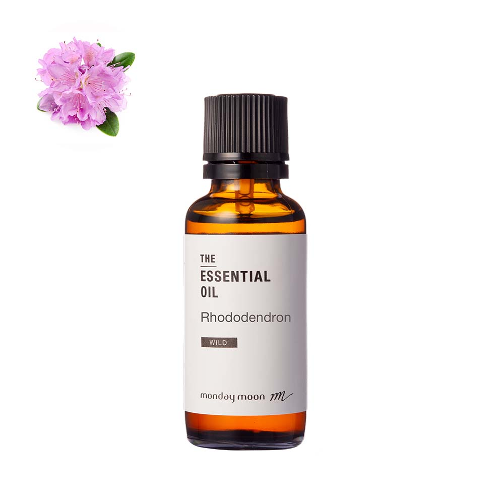 【今だけP10倍】ロドデンドロン・エッセンシャルオイル・野生種（シャクナゲ）／30ml 100% 植物性 フレグランス 香り エッセンシャルオイル アロマ 手づくり 手作り コスメ 化粧品 石鹸 石けん 原料 材料 素材｜マンデイムーンコスメ公式